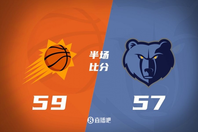 半场战报-太阳2分领先灰熊 杜兰特20漫衍克7+5+3 莫兰特13分4助